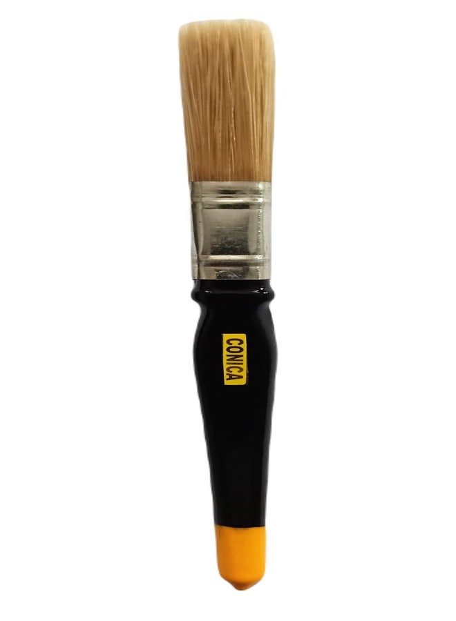 Conica 12mm (1/2 inch) Paint Brush, Imported Bristle Paint Brush for All Types of Paints Such as Oil Tempera Watercolor etc. - Image 1